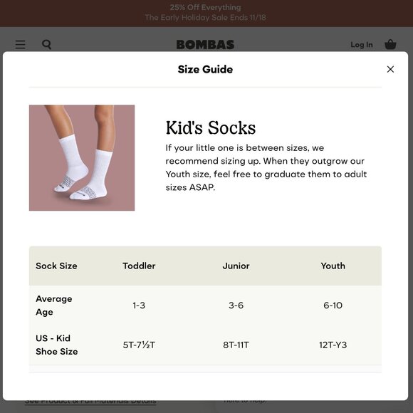 Bombas Youth Microstripe Gripper Calf Socks - Picture 7 of 7